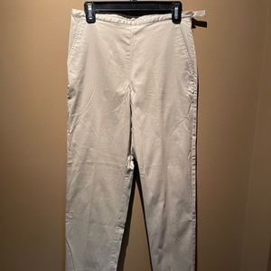 Ann Taylor side zip khaki pants